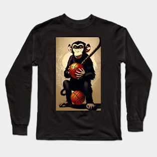 Monkey Basketball 12 Long Sleeve T-Shirt